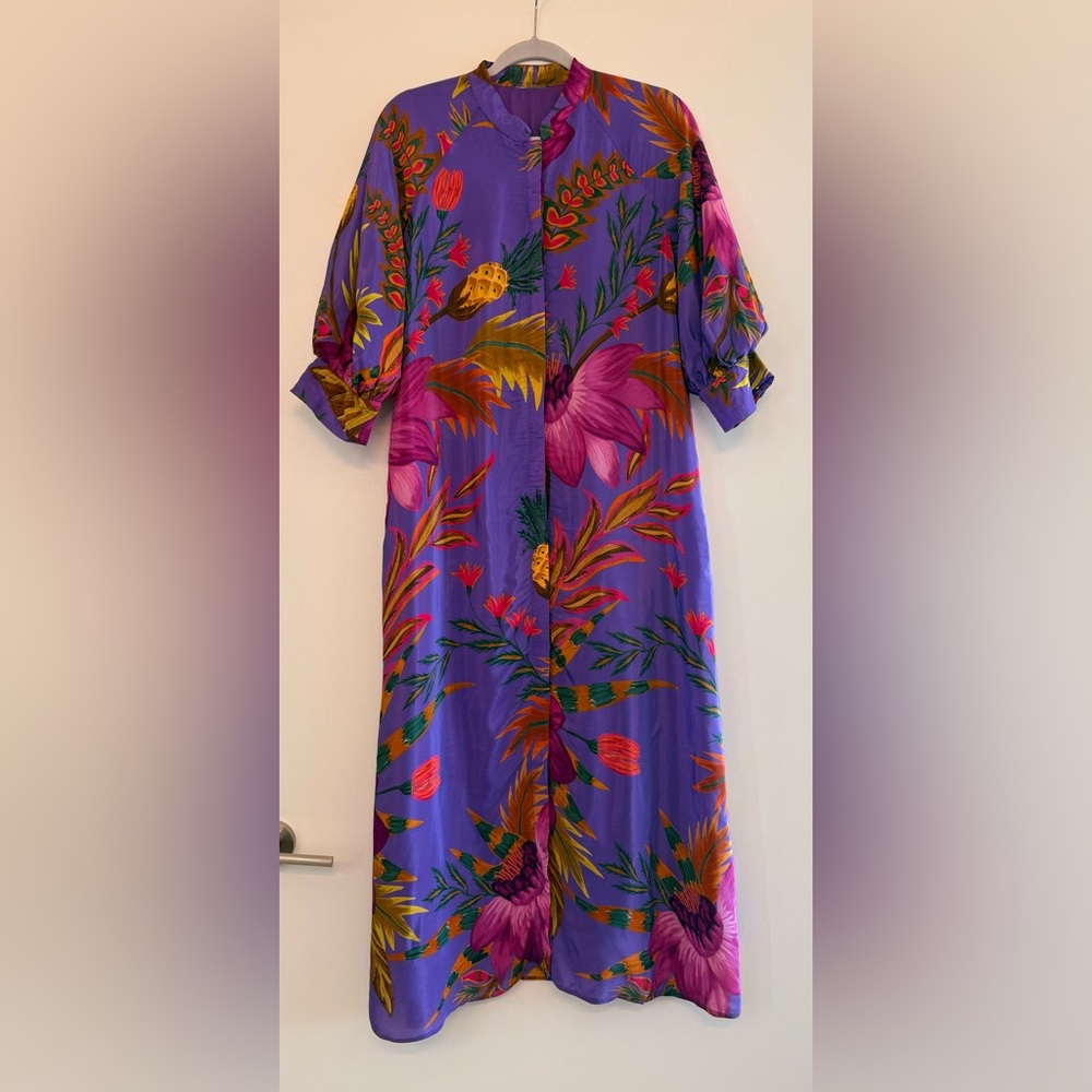Vibrant Floral Maxi Dress - Picture 3 of 10